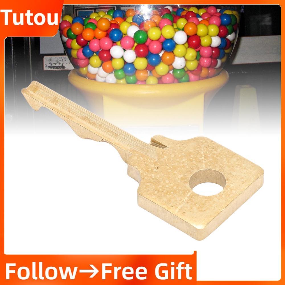 Tutoushop Tutoushop AUNMAS กุญแจสำรองที่ปลอดภัยสำหรับเครื่องจ่ายขนม Gumball ฝาปิดด้านบนเครื่องทำฟองแ