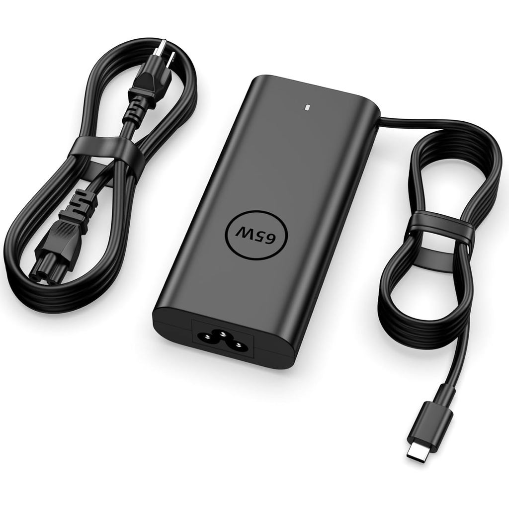 65W ใหม่ Slim USB C Charger ใช้งานร่วมกับ Dell 14 16 Plus DB14250 DB16250 DB16255 DB04250 DB06250, P