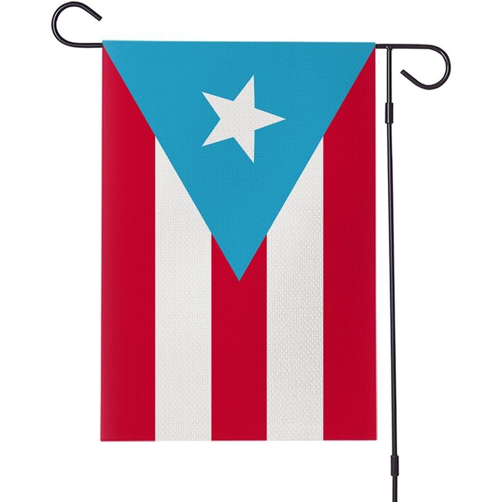 Puerto Rico ธงขนาดเล็ก Puerto Ricon Garden Flags ผ้าลินินสองด้าน Puerto Rican ธง Vibrant สีทนทานกลาง