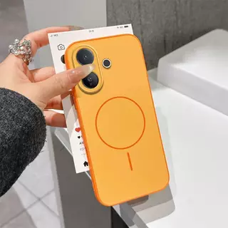 สําหรับ VIVO V60 V60E V50 V50E V40 lite V30 V29 V27E V27 Pro เคสโทรศัพท์ Dual tone Matte ผิวแม่เหล็ก Hard ปลอก
