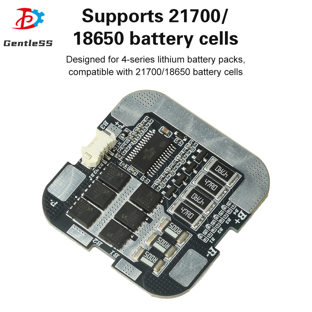 4S 16.8V 60A/100A 21700 แบตเตอรี่ลิเธียมพร้อม Balancing 3.7V Series 18650 แผ่นป้องกัน