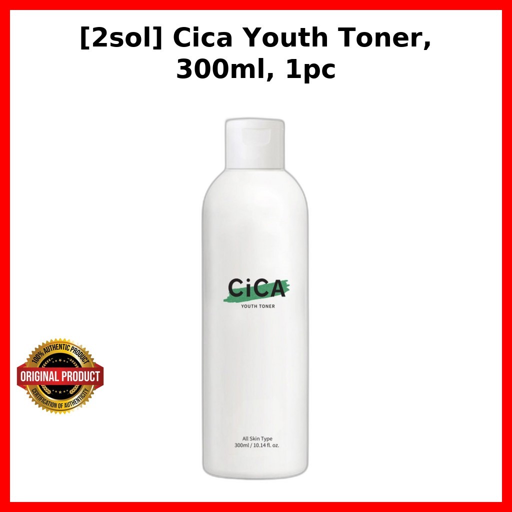 [2sol] Cica Youth Toner, 300ml, 1pc / Korean Cica Toner / Daily Use / ของแท้ 100% โดย ShopNova