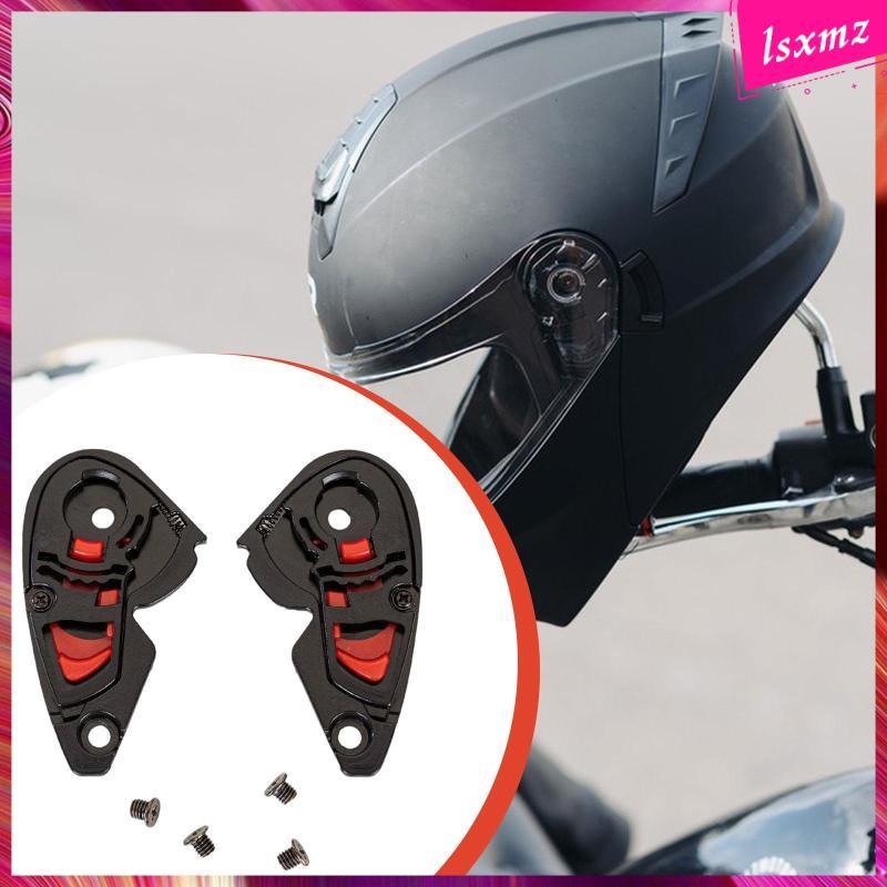 [Lsxmz] Universal Motorcycle Helmet Visor Base Replacement Lens Gear Plate Set Safe ABS Material for