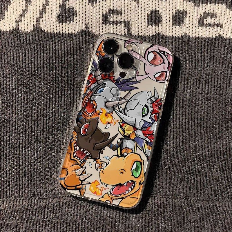 กันกระแทกซิลิโคนใสรวมทุกอย่างในวัยเด็ก Digimon Elf เคสโทรศัพท์เหมาะสําหรับ iPhone 16PROMAX 14PRO XR 17 13 12 11 PROMAX 15PROMAX 7PLUS 17PRO 16PLUS XSMAX