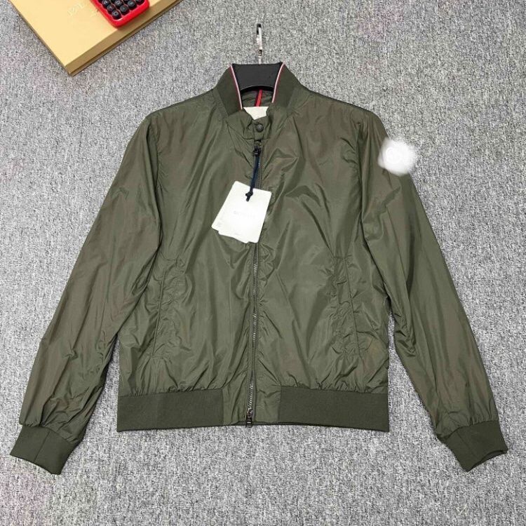 9R8Q Mo***er New Spring and Autumn Men's Pilot Jacket, Casual Baseball Thin Stand-up Collar Coat for