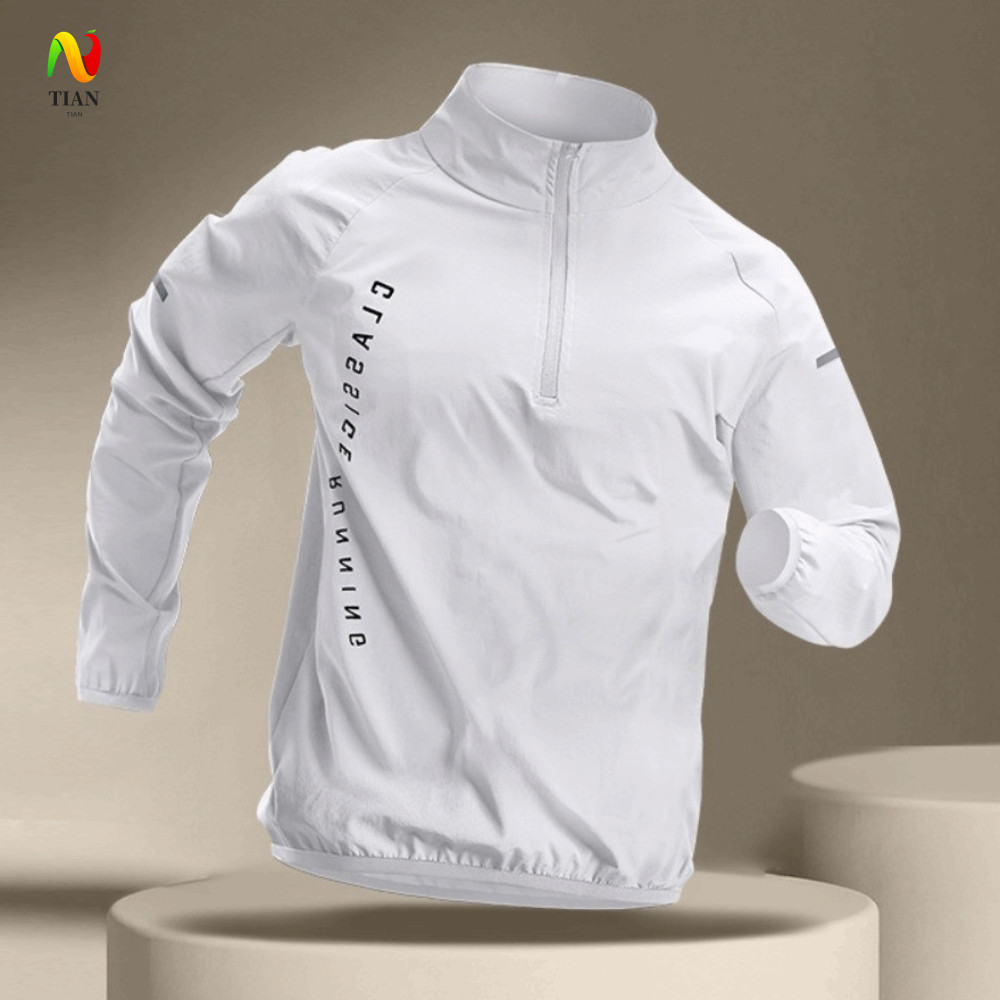 INQUIRY IMPACT เสื้อยืดออกกําลังกายชายชุดกีฬาแถบสะท้อนแสงเสื้อวิ่งกีฬา,สีดําแห้งเร็วเสื้อกันลมผู้ชาย