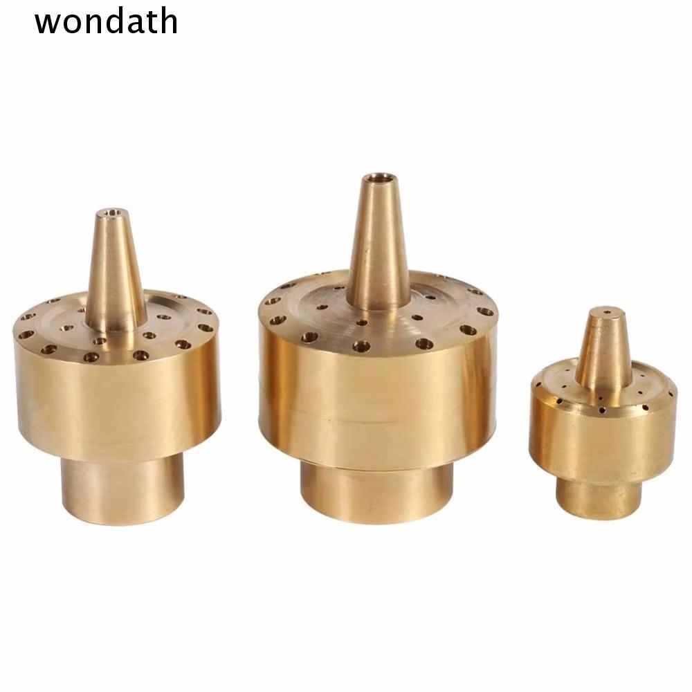 WONDA หัวฉีดน้ําพุสไตล์ตรงศูนย์, 1/2" 3/4" 1" ทนทานหัวฉีดคอลัมน์ดอกไม้สปริงเกลอร์, หัวสเปรย์ทองเหลือ