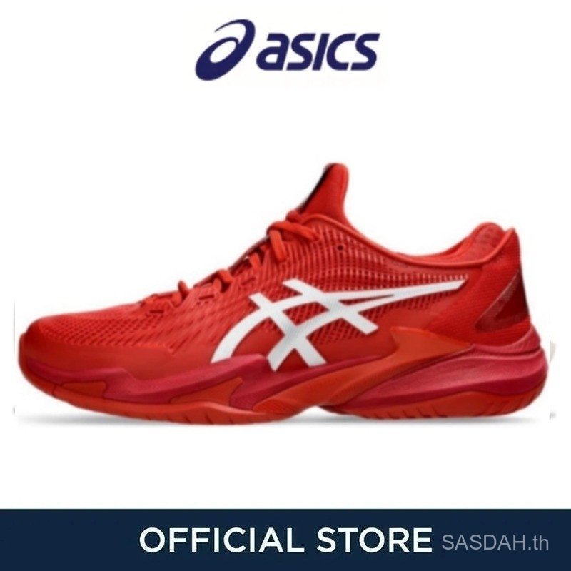 รองเท้าผ้าใบ Asics 3 Red _unisex_ สำหรับวอลเลย์บอลและเทนนิส