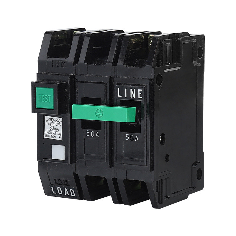 เซอร์กิตเบรกเกอร์ป้องกันไฟรั่ว MITSUBISHI NVB60-M 2P 40/50A NV60KC สำหรับใช้ในบ้านและอุตสาหกรรม