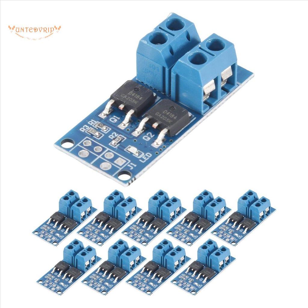 [Quick U]10PCS DC 5V-36V 15A(Max 30A) MOSFET MOSFET สวิตช์ทริกเกอร์โมดูลไดร์เวอร์ 0-20KHz PWM ตัวควบ