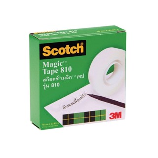 SCOTCH เทปขุ่น รุ่น 810 ขนาด 3/4 นิ้วx25 หลา