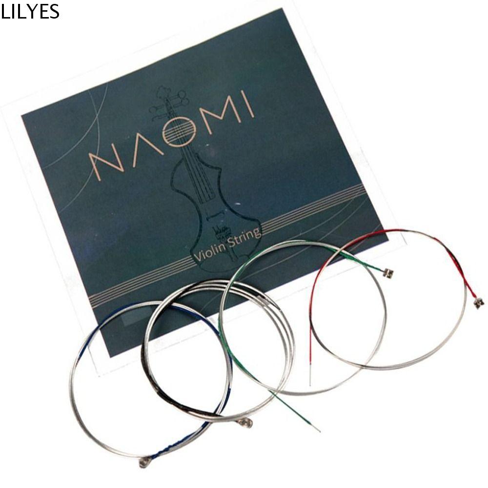 LILYES 1 ชุด Naomi ไวโอลิน String, เปลี่ยนสายนิกเกิล Fiddle String, เครื่องดนตรี GD a & E Strings 4/