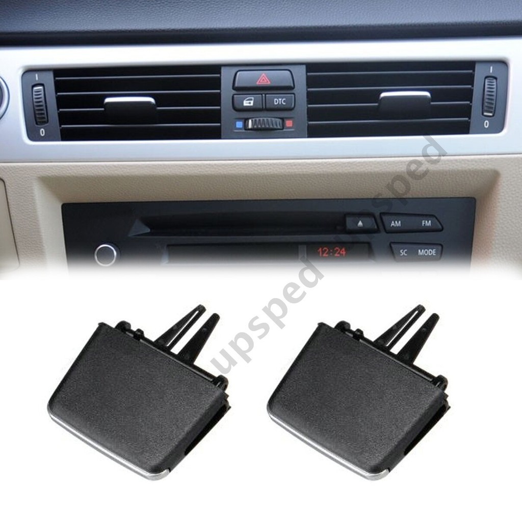 2PCS ด้านหน้า A/C Air Vent Outlet Tab คลิปชุดซ่อมสําหรับ BMW 3 Series E90 E91 E92