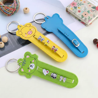 St. kunkka DIY พวงกุญแจหนังเทียม Anti-Lost PU Key จี้คู่จี้โทรศัพท์มือถือสําหรับทําเครื่องประดับ