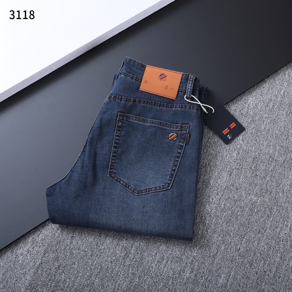 LUH4 Zegna Spring/Summer Men's Washed Slim Straight Jeans