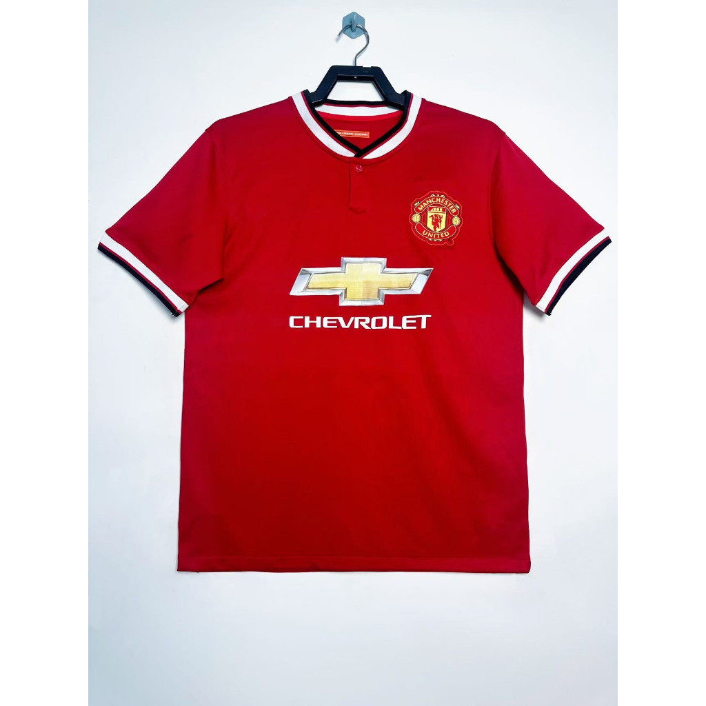 MU Man Utd 14-15 Home Retro Soccer Jersey Football #Rooney #V.Persie