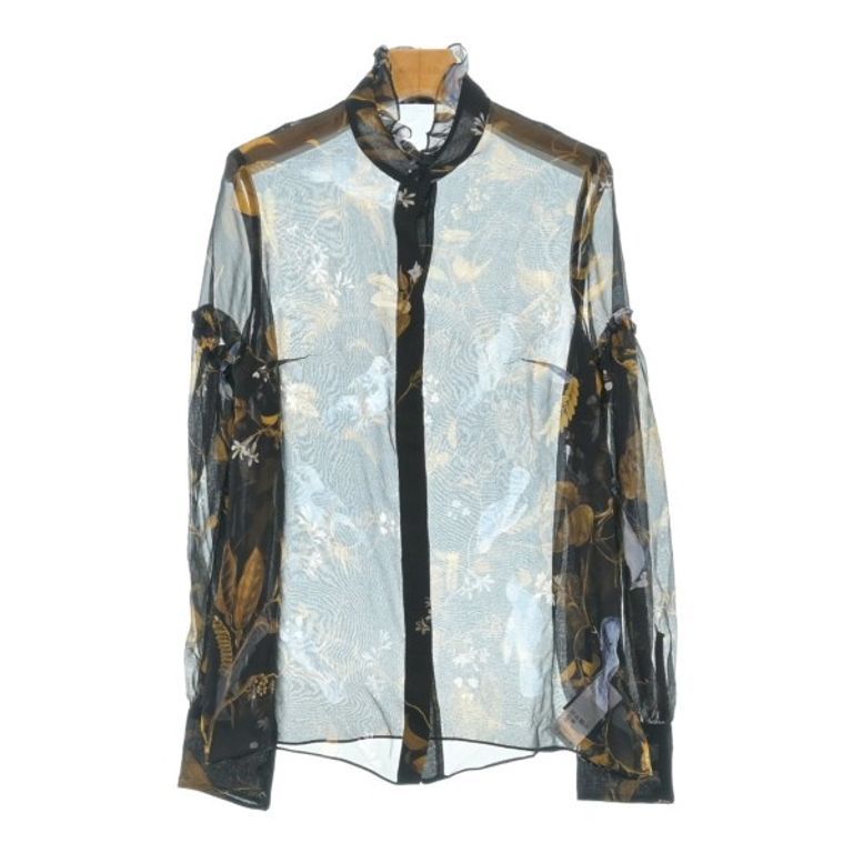 Erdem Blouse beige Women black blue overall pattern Direct from Japan Secondhand