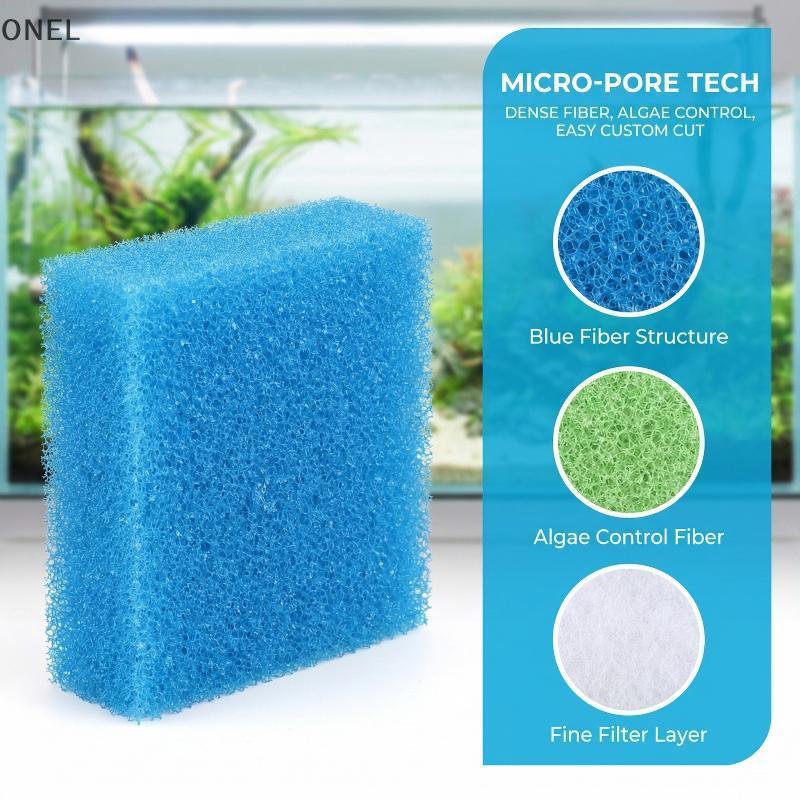 ONEL Bioflow กรองผ้าฝ้าย 5 ชิ้นพร้อม Juwel Aquarium วัสดุดูดซับนุ่มสําหรับทําความสะอาดถังน้ําที่บ้าน