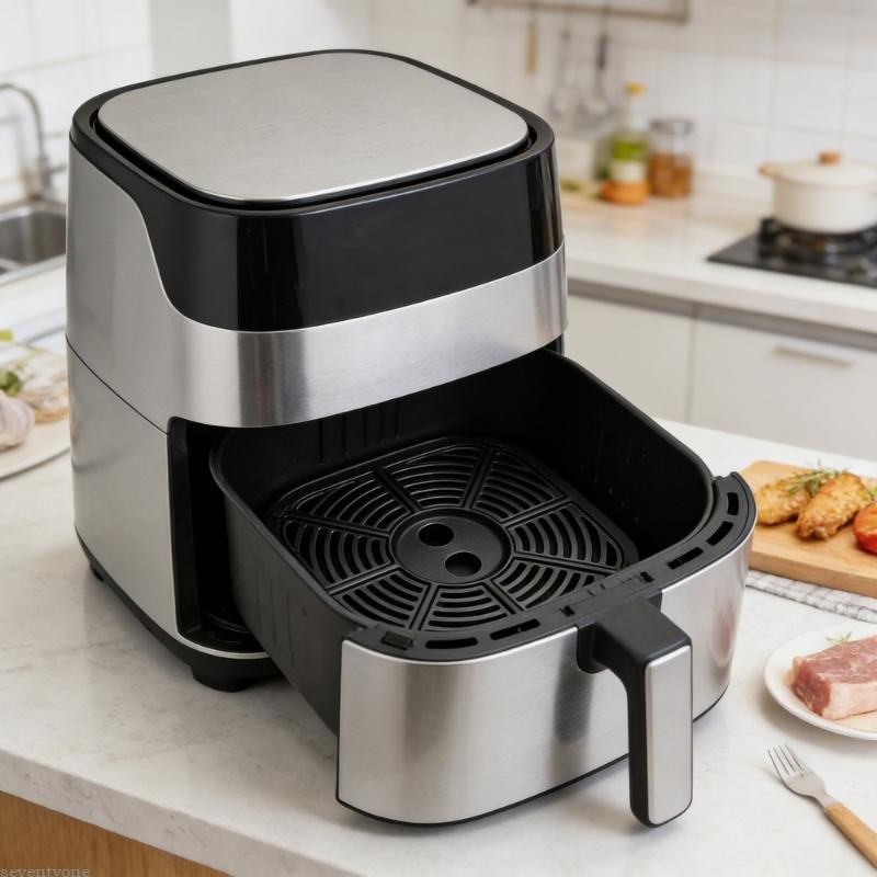 SV Air Fryers Rack Metal Liners Square Air Fryersกระทะย่างเสื่อสําหรับทําอาหารแม้และกระจายความร้อนที