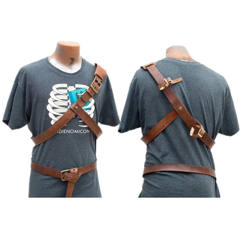 ❅เข็มขัดสายหนังยุคกลาง Viking Age Weapon Back Sword Set แขวนตํานาน Zelda Link cos✼