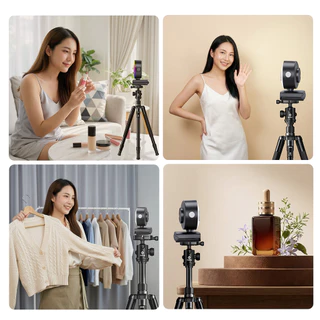 【ฟีเจอร์ปรับผิวสวย ตอบโจทย์การโชว์หน้าแบบไม่แต่งหน้า, AI เครื่องสำอาง】EMEET S600L กล้องเว็บ 4K เหมาะสำหรับผู้ประกอบการไลฟ์สดขายของ มี 4 โหมดแสง เอฟเฟกต์รุ้ง การถ่ายภาพด้วย AI ไมโครโฟนคู่ ปุ่มหมุนควบคุม เหมาะสำหรับ OBS/YouTube/Zoom/PC/Mac กล้อง 4K พร้อมไฟ
