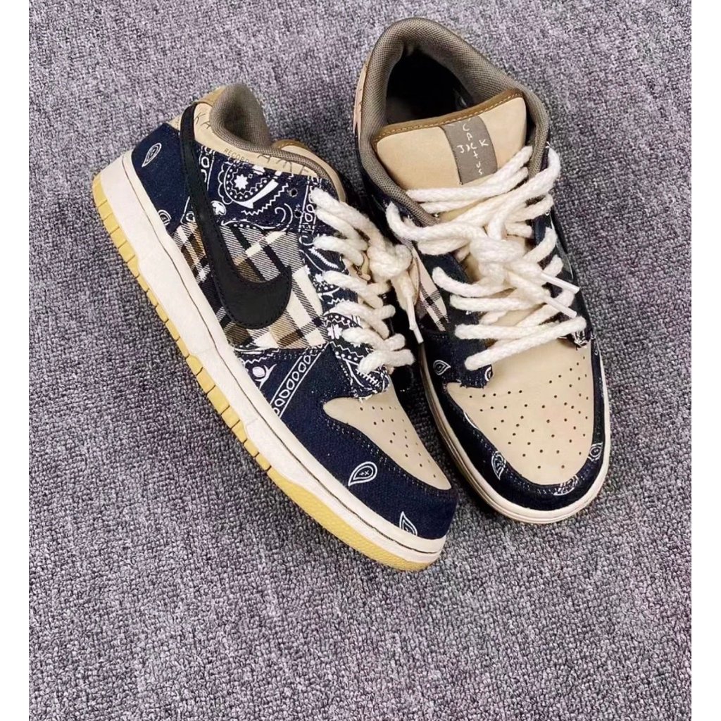 UnkSBLow Cashew Flower Series Co-Branded Model Theme ที่กําหนดเองรุ่น unk Low-Top Classic All-Match 