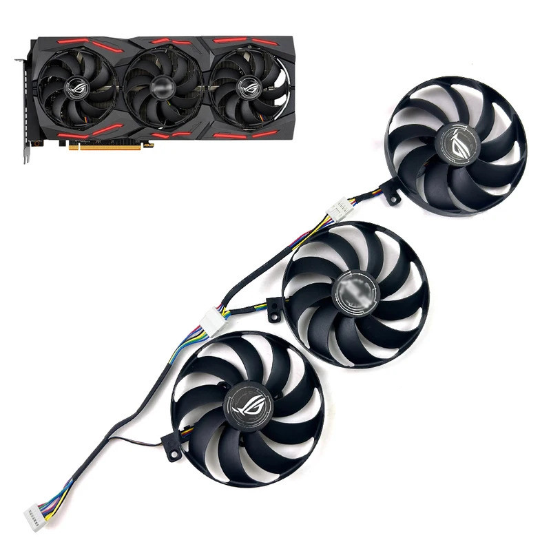 พัดลมระบายความร้อน 87MM T129215SU FDC10H12S9-C กราฟิกการ์ดพัดลมระบายความร้อน RX5600 XT RX5700 สําหรั
