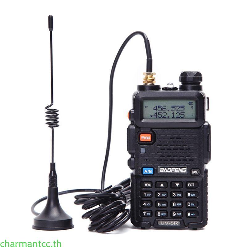 Charmantcc วิทยุแบบพกพา Mini Car VHF เสาอากาศสําหรับ Quansheng Baodao UV5R Walkie