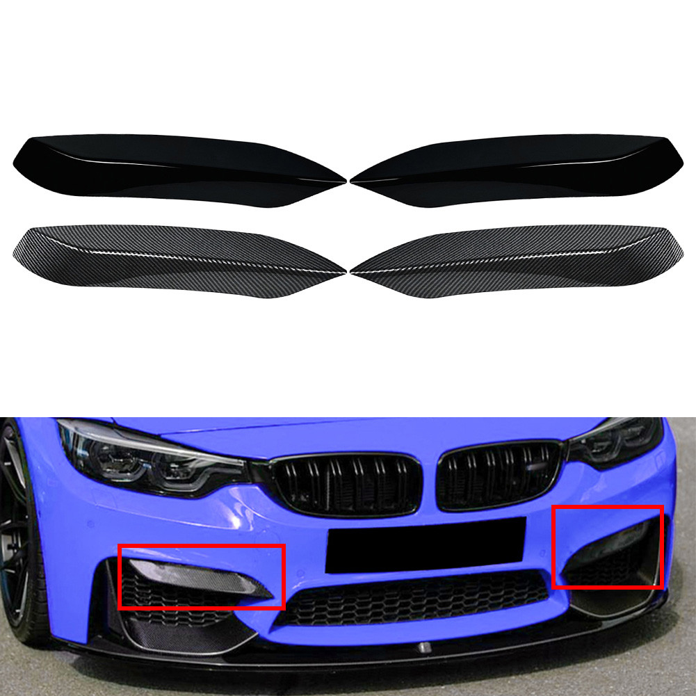 Z1 คู่รถกันชนด้านหน้ากันชนด้านข้างสปอยเลอร์สําหรับ BMW F80 F81 M3 F82 F83 M4 2014-2020 เหมาะสําหรับ 