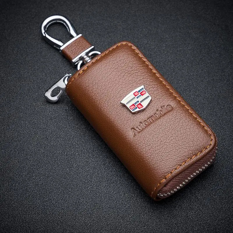 กระเป๋าใส่กุญแจโลโก้รถ Cadillac เคสกุญแจมัลติฟังก์ชั่นสําหรับ Cadillac