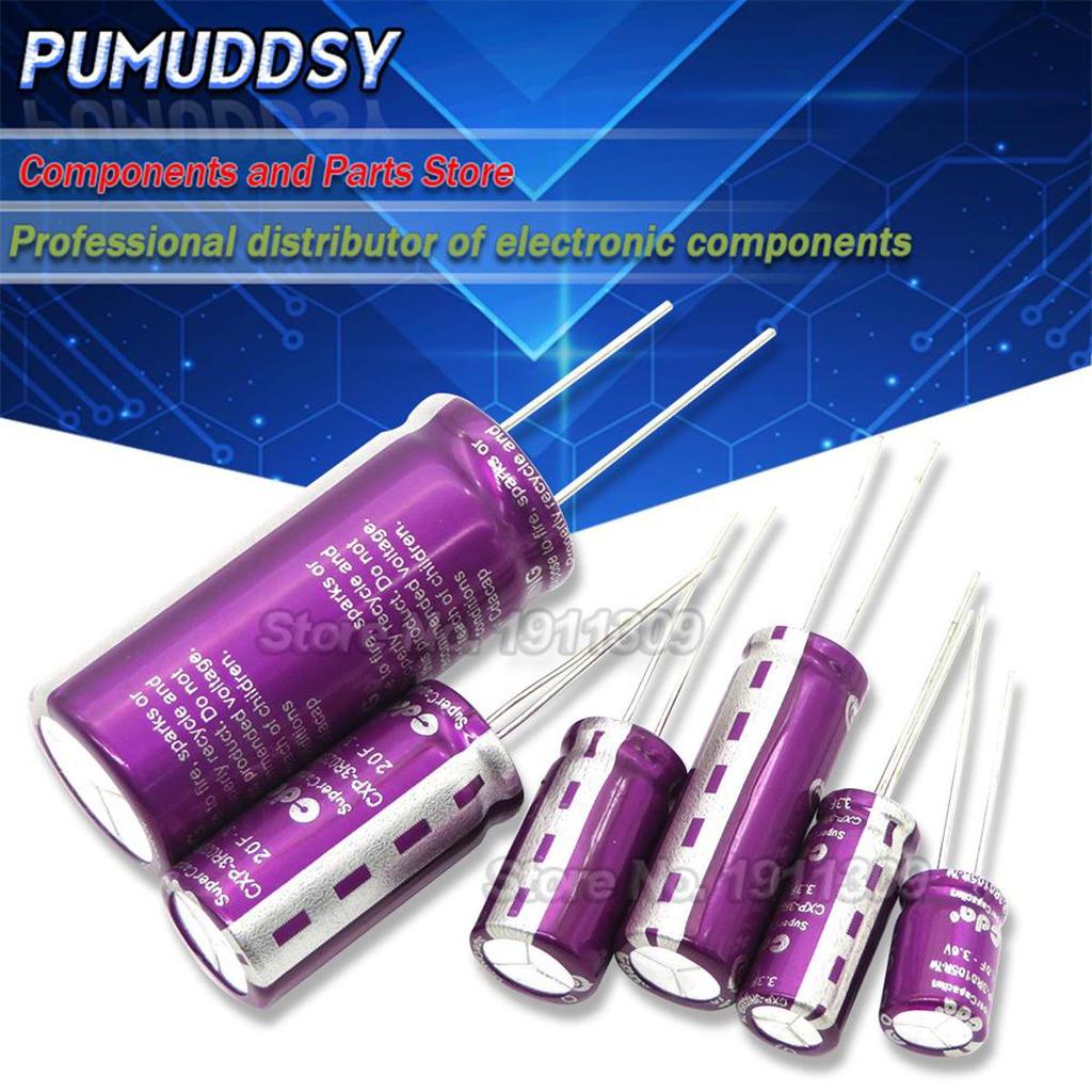 1PCS 3.0V Super Capacitor 1.0F 2.0F 3.3F 5.0F 7.0F 10F 15F 20F 25F 30F 50F 60F 100F 120F Farad Capac
