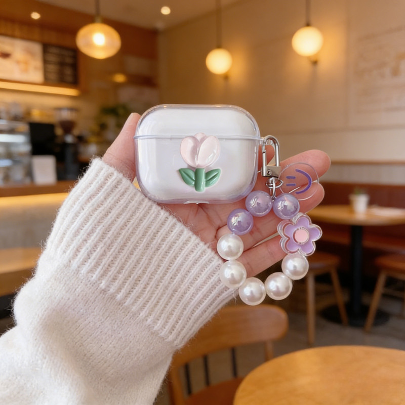 จี้ดอกไม้สําหรับ Sony WF-1000XM6 / WF-1000XM5 WF-1000XM4 XM3 เคสซิลิโคนหูฟัง