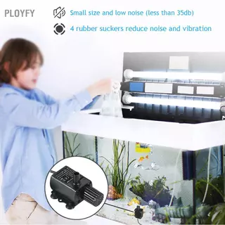Ployfy USB DC5V 4.8W Ultra-Quiet Mini Brushless ปั๊มน้ำกันน้ำ Submersible Fountain Aquarium หมุนเวียน 300L/H ยก 300 ซม.
