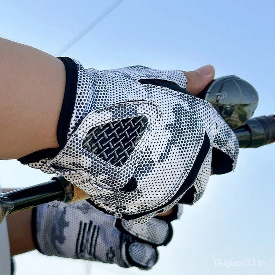 Custom Fishing Gloves Professional Hand Release Fish Ice Fishing Gloves Fishing Gloves Hree Fingers 