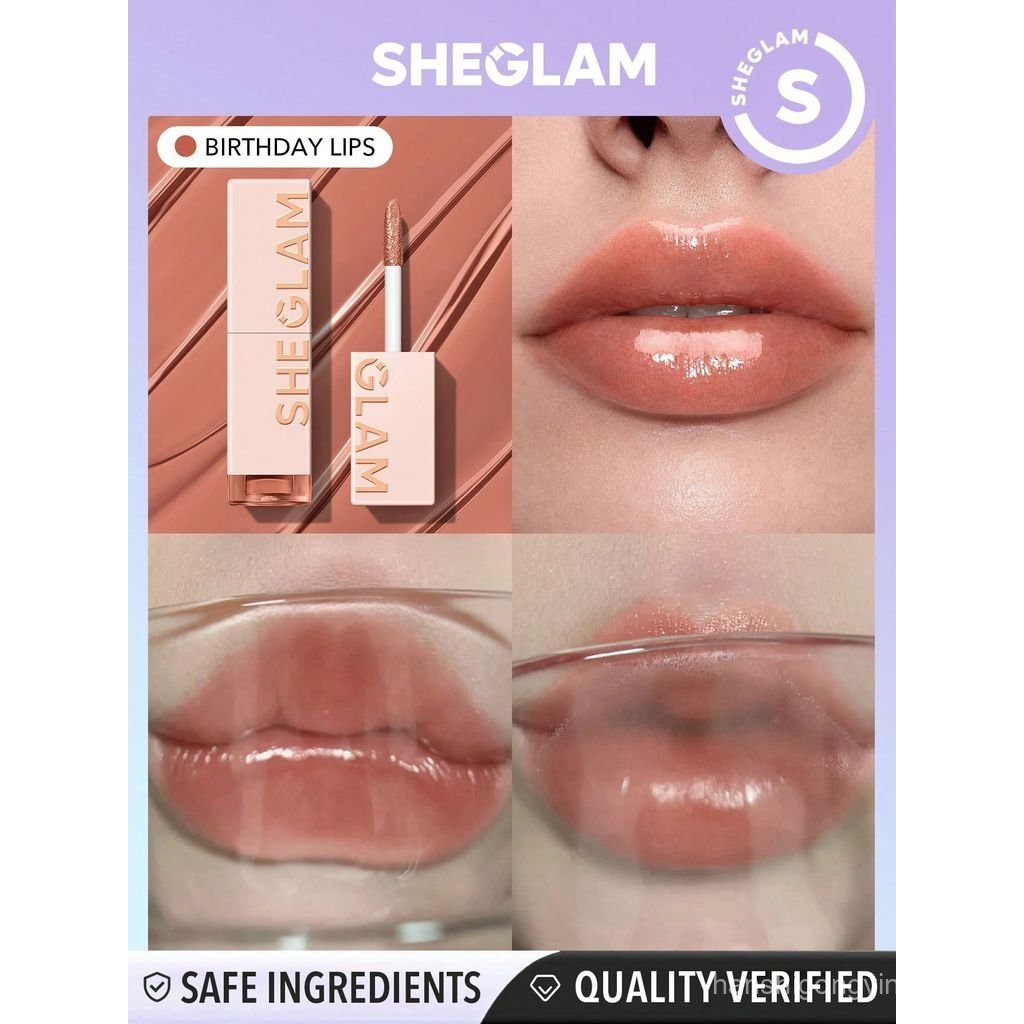 SHEGLAM Take A Hint Lip Tint-เปลี่ยนสี Long-Lasting Lip Gloss High Gloss Finish All Day Non-Sticky M