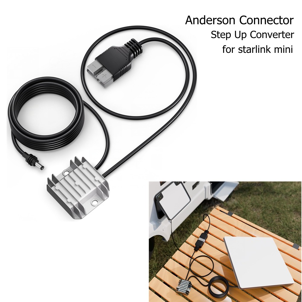 สําหรับ Starlink Mini Cable Anderson Connector พร้อม Step Up Converter 12V ถึง 30V สําหรับ Starlink 