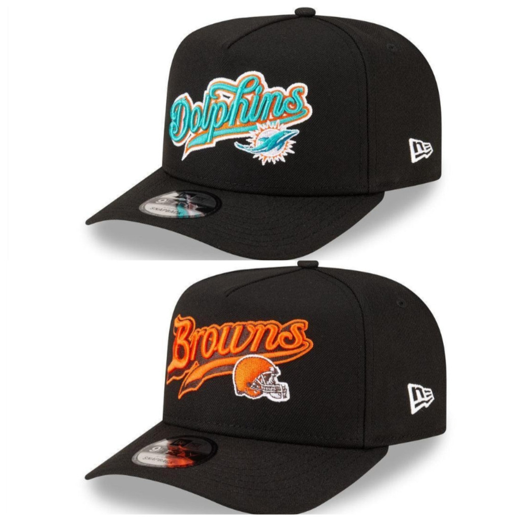 Miami Dolphins 9FIFTY A-Frame Snapback สีดำ