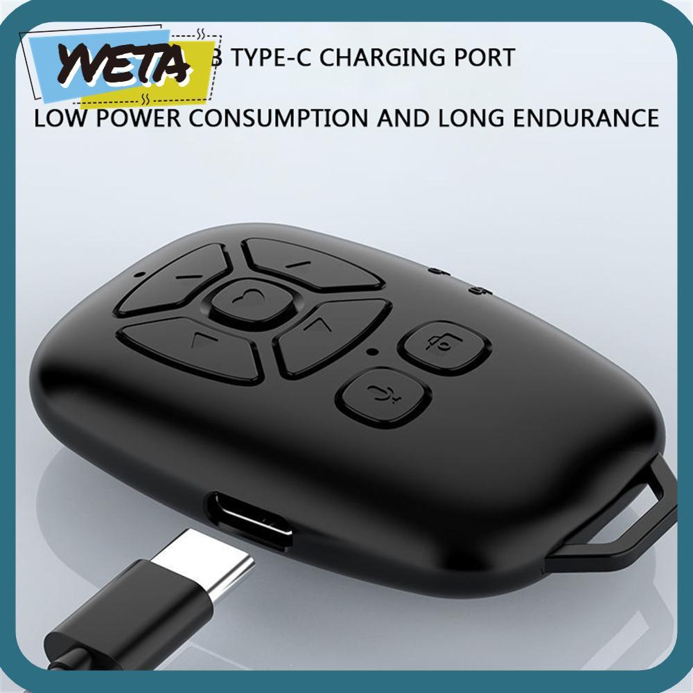 YVETA มือถือรีโมทคอนโทรลชาร์จรุ่น Swip Video สําหรับ Android Bluetooth Selfie