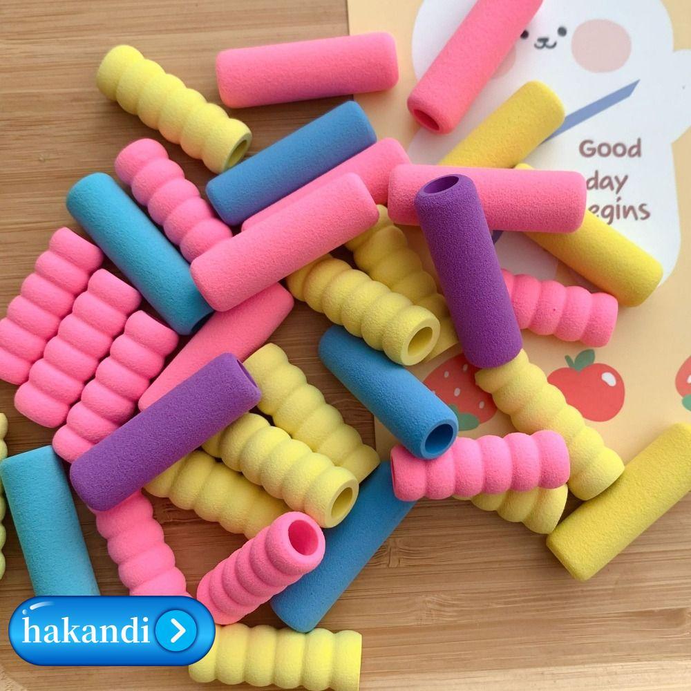 CANICE 10 ชิ้นการเขียน Aid Grip, Ergonomic ฟองน้ําปากกา Gripper, สบายนุ่มเนื้อ Anti-slip ปากกา Grip สํานักงานโรงเรียน