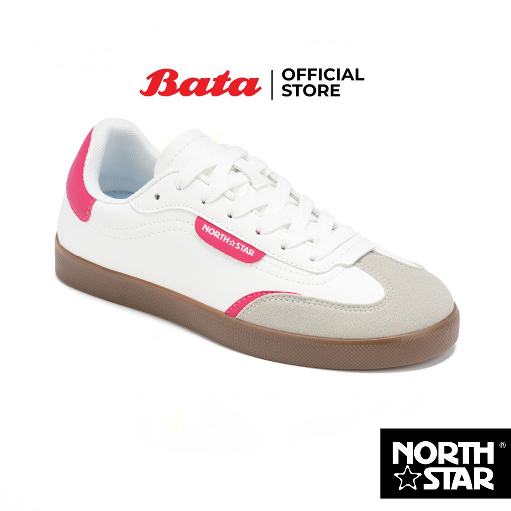 Bata บาจา North Star รองเท้าผ้าใบสนีคเกอร์ แบบผูกเชือก สำหรับเด็กโต รุ่น YOUTH STRIKER_G126 สีขาว 4211114