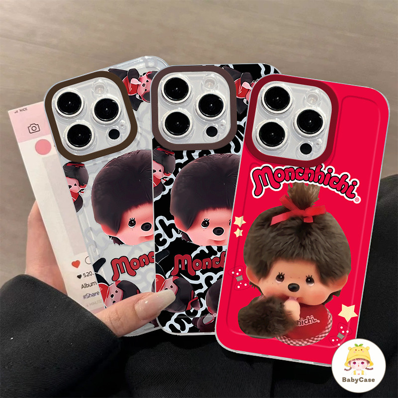 เคสไอโฟน 17 เหมาะสำหรับ IPhone 15 12 17 14 13 11 16 Pro Max X XR XS Max 14 7 8 15 16 Plus ภาพมอนชิชิน่ารักและสีสันสดใส