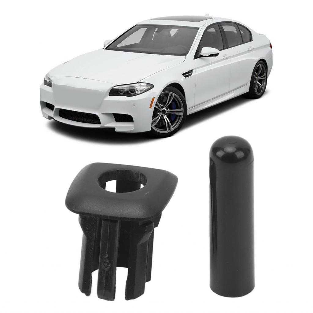 Puyas Aramox Car Door Lock Pin Trim 51429171769 ฝาครอบลูกบิดสีดําสําหรับ 550i 550iX 535i 535iX 528i 