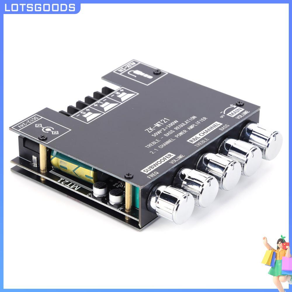 ⚡24ชม.⚡ ZK-MT21 Audio Power Amp 2.1 ช่อง BT5.0 เครื่องขยายเสียงดิจิตอลสเตอริโอ Amp โมดูล Home Sound 