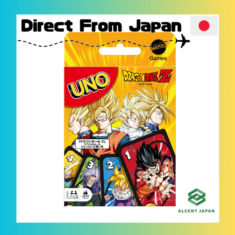 Mattel Games UNO Dragon Ball Z Card Game — Party Game for 2–10 Players, Ages 7+ (HGJ78)