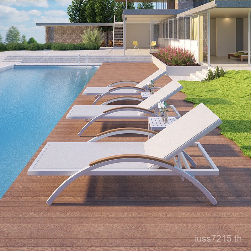 ระเบียง Water Paradise Sun Room Outdoor B & B Pool Recliner Courtyard Recliner เก้าอี้ชายหาดริมทะเล 