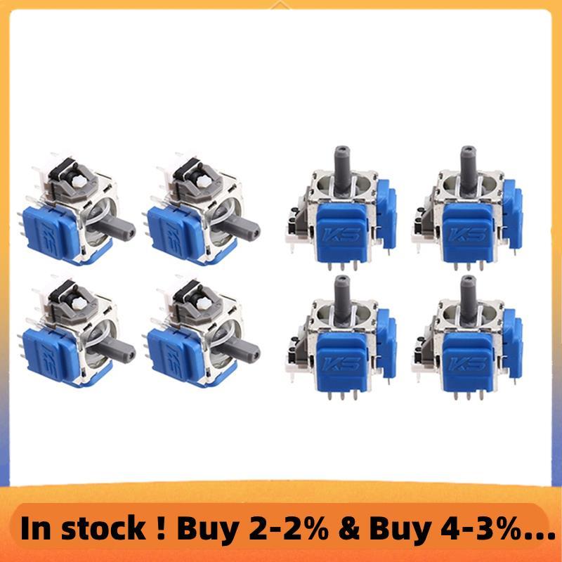 สําหรับคอนโทรลเลอร์ 3D Analog Thumbstick K-Silver TMR จอยสติ๊ก No-Drift 8 ชิ้นอุปกรณ์เสริมสําหรับ Ga