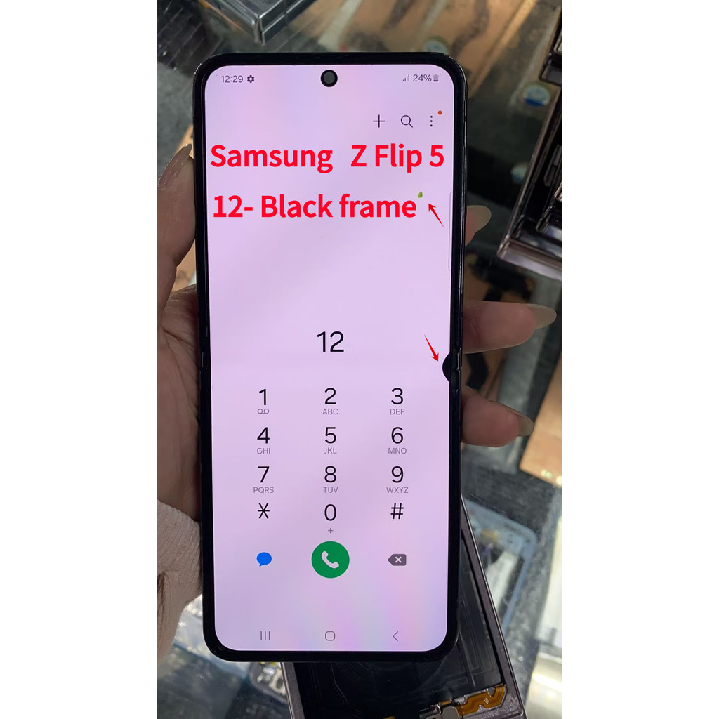 6.7 "คุณภาพสูงข้อบกพร่อง LCD สําหรับ Samsung Z Flip 5 F731 จอแสดงผล LCD SM-F731B F731N จอแสดงผล Touc