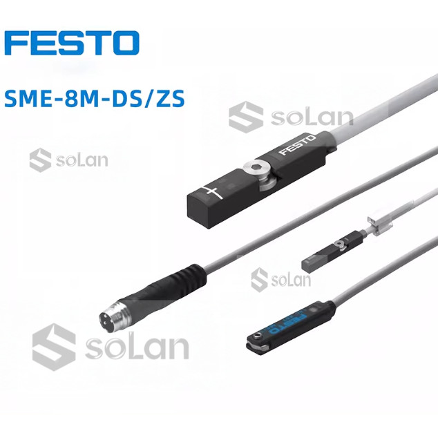 FESTO สวิตช์แม่เหล็ก SME-8M-DS-24V-K-0.3-M8D SME-8M-DS-24VK-2.5OE SME-8M-ZS-24VK-2.5 OE ยี่ห้อใหม่