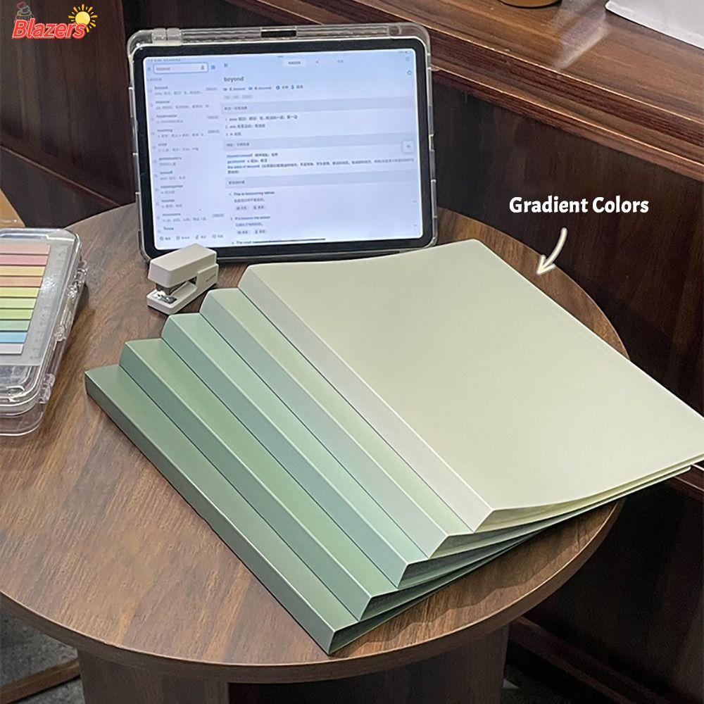 BLAZERS แฟ้มโฟลเดอร์ A4, สีไล่ระดับสีความจุขนาดใหญ่ Test Paper Storage Booket, ทนทาน PP กระเป๋าออร์แ