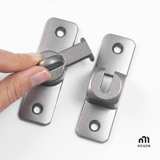 KOQZM] Heavy Duty Zinc Alloy Door Latch Bolts 90 180 Degree Anti Theft Sliding Door Lock new